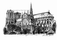 Image result for Notre Dame Drawing Fondo Negro