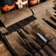 Image result for Saddle Leather Knife Roll