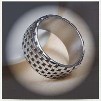Image result for Men's Stainless Steel Rings with Stone