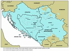 Image result for Serbia Croatia Map
