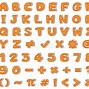 Image result for Neon Orange Clip On Numbers