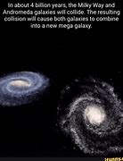 Image result for Galaxy Andromeda Collide Funny