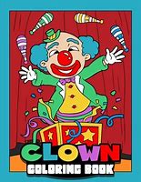Image result for Cute Clown Coloring Pages