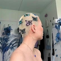 Image result for Buzz Cut Dyed Hair