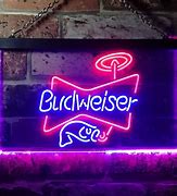 Image result for Budweiser Neon Sign 5 Color with Fish