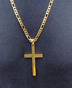 Image result for Big 24K Gold Chain Cross