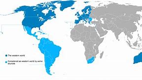 Image result for Western World Countries Map