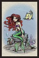 Image result for The Little Mermaid Ariel and Flounder deviantART Gallery