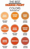 Image result for Orange Paint Colors