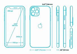 Image result for Measurements of iPhone 11