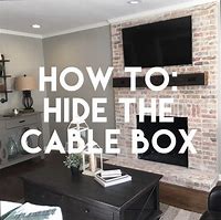 Image result for TV with Sky Box On Wall