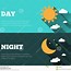 Image result for Day and Night Clip Art