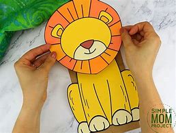 Image result for Lion Paper Bag Puppet