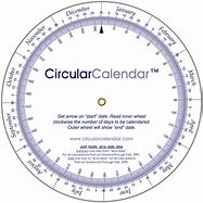 Image result for Circular Calendar Wheel