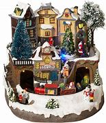 Image result for Animated Christmas Village Scenes