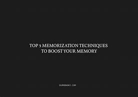 Image result for Different Memory Techniques