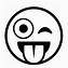Image result for Tongue Out Emoji Coloring Page