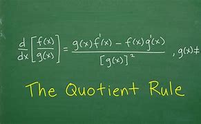 Image result for Quotient Rule Definition