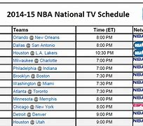 Image result for ESPN NBA Schedule