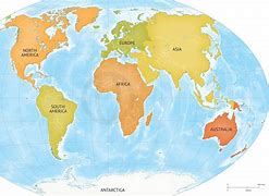 Image result for World Map Continents