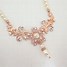 Image result for Rose Gold Diamond Necklace Set