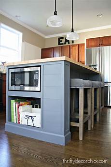 microwave in island in kitchen august 2015 from thrifty decor microwave in island in kitchen august 2015 from thrifty decor