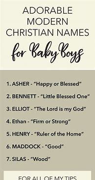 Image result for Christian Baby Boy Names