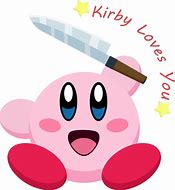 Image result for Kirby with Knife Meme