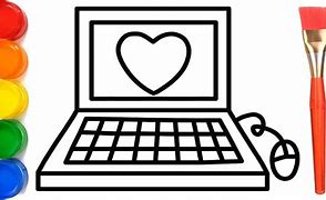 Image result for Laptop Simple Drawing