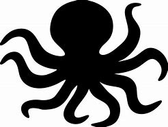 Image result for Silhouette of Octopus