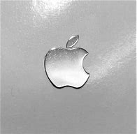 Image result for Silver Apple Logo Sticker