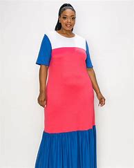 Image result for Plus Size 6X Maxi Colorblock Dress