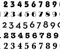 Image result for Seven Number Fonts