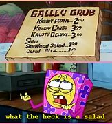 Image result for Spongebob Salad Meme