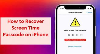 Image result for Recover Screen Time Passcode