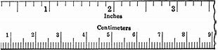 Image result for Ruler Showing Centimeters and Inches