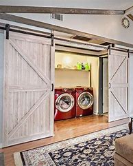 Image result for Barn Sliding Door Laundry Room