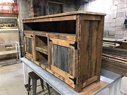 Image result for Rustic Barnwood TV Stand