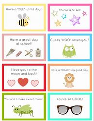 Image result for Free Printable Lunch Notes