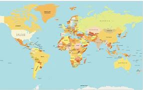 Image result for Kids World Map with Countries
