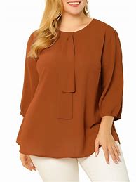 Image result for Women's Plus Size Blouse with Ruffles