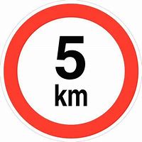 Image result for 5 Km Sign