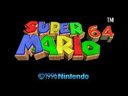 Image result for Mario 64 Title Screen