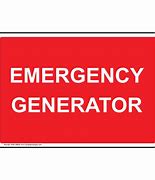 Image result for Emergency Generator Breaker Sticker