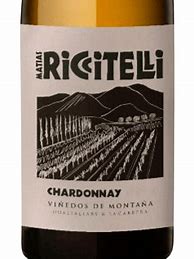 Image result for Matias Riccitelli Chardonnay Vinedos Montana