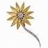 Image result for Gold Flower Brooch