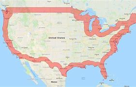 Image result for United States Border Map