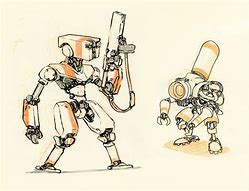 Image result for Steampunk Robot Sketches
