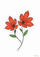 Image result for Drawings of Red Flowers