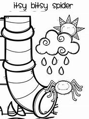 Image result for Itsy Bitsy Spider Web Coloring Page